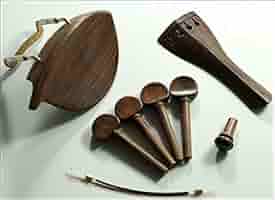 【美品】バイオリン　テールピース・あご当て　ローズウッド Amazon | ローズウッドバイオリンフィッティング あご当てテール